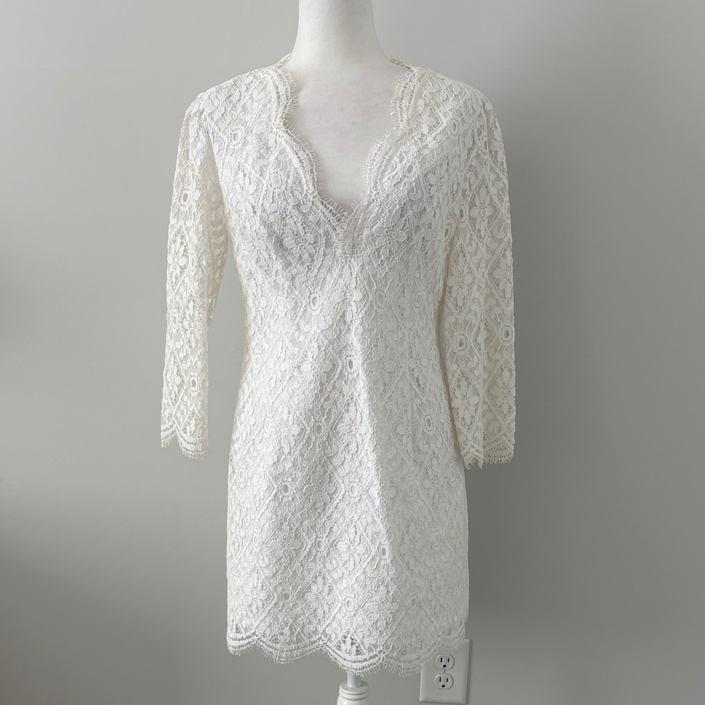Lilly Pulitzer “Meryl” White Lace Dress - Picture 3 of 7